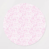 Roze Abstracte Designer Boodschappentas Labels (Design 1)