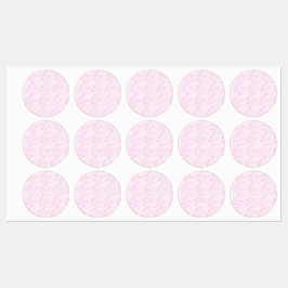 Roze Abstracte Designer Boodschappentas Labels