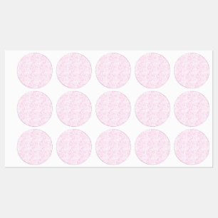 Roze Abstracte Designer Boodschappentas Labels