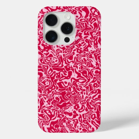 Roze Abstracte draai Case-Mate iPhone Case (Achterkant)