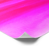 Roze abstracte film - whimsical Art Poster (Hoek)