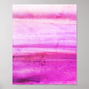 Roze abstracte film - whimsical Art Poster
