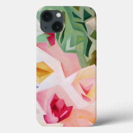Roze Abstracte Floral iPhone 6 Hoesje