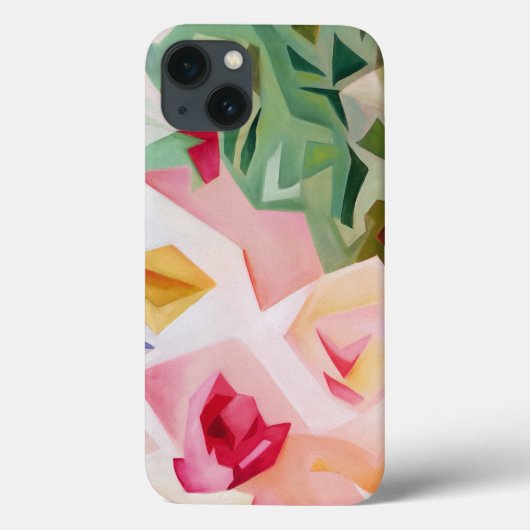 Roze Abstracte Floral iPhone 6 Hoesje (Achterkant)
