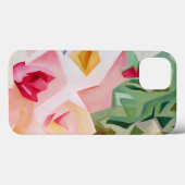 Roze Abstracte Floral iPhone 6 Hoesje (Achterkant (horizontaal))