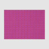 Roze Abstracte Floral Pattern Tissuepapier (Voorkant)