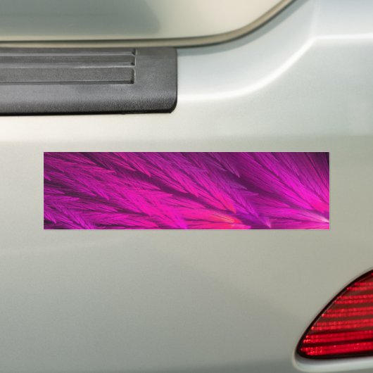 Roze Abstracte Fractal Background Bumpersticker (Op auto)
