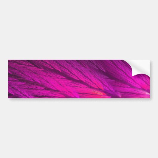 Roze Abstracte Fractal Background Bumpersticker (Voorkant)