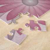 Roze Abstracte Harten & Bloemen Liefde Fractale Ku Legpuzzel (Zijkant)