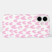 Roze Abstracte harten op wit Case-Mate iPhone Case (Achterkant (horizontaal))