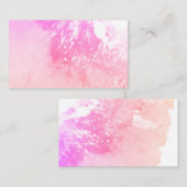 roze abstracte kaart visitekaartje (Voorkant / Achterkant)