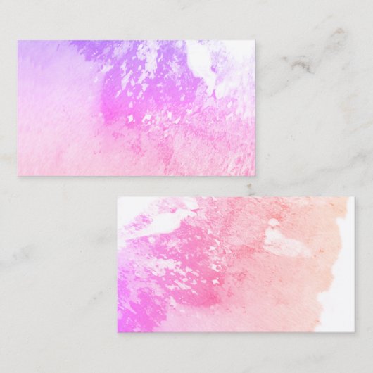 roze abstracte kaart visitekaartje (Voorkant / Achterkant)