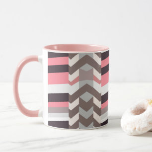Roze Abstracte Koffiemok Mok