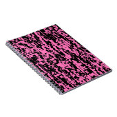 Roze Abstracte kraag Notitieboek (Rechterzijde)