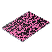Roze Abstracte kraag Notitieboek (Linkerzijde)