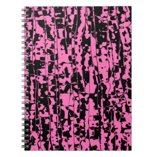 Roze Abstracte kraag Notitieboek