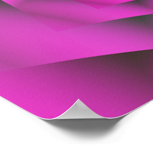 Roze Abstracte kunst Poster (Hoek)
