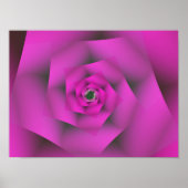 Roze Abstracte kunst Poster (Voorkant)
