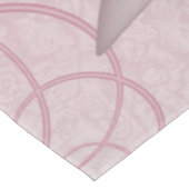 Roze Abstracte kunsten en bloemen houden van fract Tafelkleed (Gekanteld)