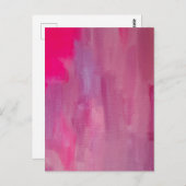 Roze Abstracte kunstschilderdruk voor droombeeld Briefkaart (Voorkant / Achterkant)