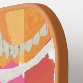 roze abstracte landschap pickleball ontwerp paddle (Links Detail)