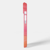 Roze Abstracte lijnen Modern Waterverf Pattern Case-Mate iPhone Case (Achterkant / Links)