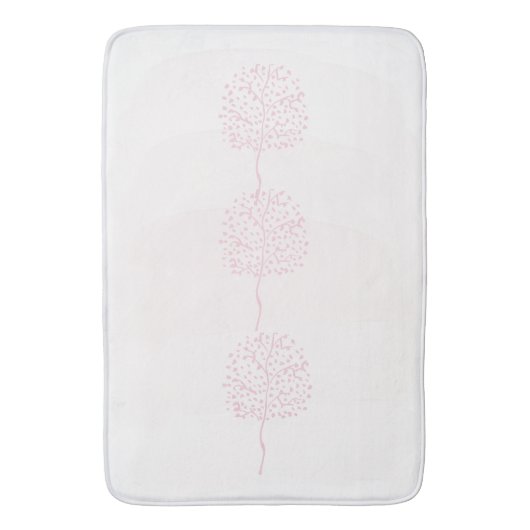 Roze Abstracte Natuur Badmat (Voorkant Verticaal)