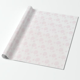 Roze Abstracte Natuur Cadeaupapier