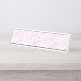 Roze Abstracte Office Map Mappen Set Bureau Naambordje
