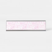 Roze Abstracte Office Map Mappen Set Bureau Naambordje (Voorkant)