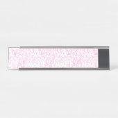 Roze Abstracte Office Map Mappen Set Bureau Naambordje (Voorkant)