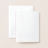 Roze Abstracte Office Map Mappen Set Folie Kaarten (Met envelop)