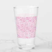 Roze Abstracte Office Map Mappen Set Glas (Achterkant)