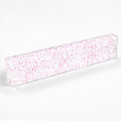 Roze Abstracte Office Map Mappen Set Naambordje