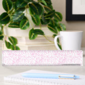 Roze Abstracte Office Map Mappen Set Naambordje