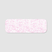 Roze Abstracte Office Map Mappen Set Naamplaatje (Voorkant)
