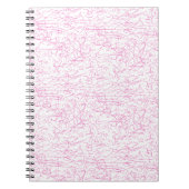 Roze Abstracte Office Map Mappen Set Notitieboek (Voorkant)