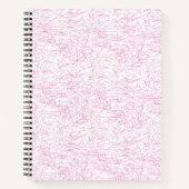 Roze Abstracte Office Map Mappen Set Notitieboek (Voorkant)
