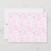 Roze Abstracte Office Map Mappen Set Notitiekaartje (Voorkant)