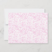 Roze Abstracte Office Map Mappen Set Notitiekaartje (Achterkant)