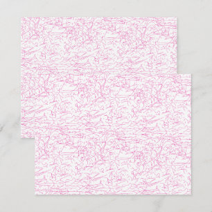 Roze Abstracte Office Map Mappen Set Notitiekaartje
