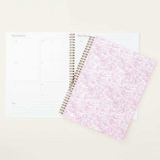 Roze Abstracte Office Map Mappen Set Planner (Display)