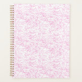 Roze Abstracte Office Map Mappen Set Planner (Voorkant)