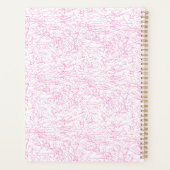 Roze Abstracte Office Map Mappen Set Planner (Achterkant)