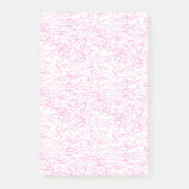 Roze Abstracte Office Map Mappen Set Post-it® Notes (Voorkant)