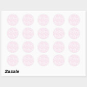 Roze Abstracte Office Map Mappen Set Ronde Sticker (Vel)