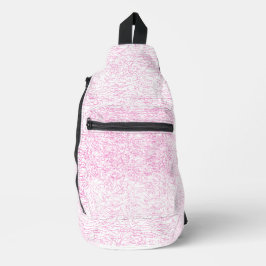 Roze Abstracte Office Map Mappen Set Sling Bag