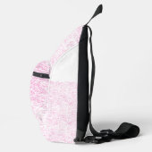 Roze Abstracte Office Map Mappen Set Sling Bag (Rechts)