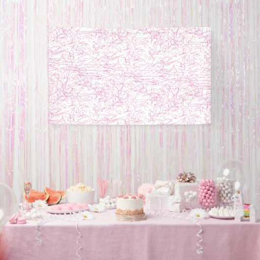Roze Abstracte Office Map Mappen Set Spandoek (Feest)