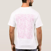 Roze Abstracte Office Map Mappen Set T-shirt (Achterkant)